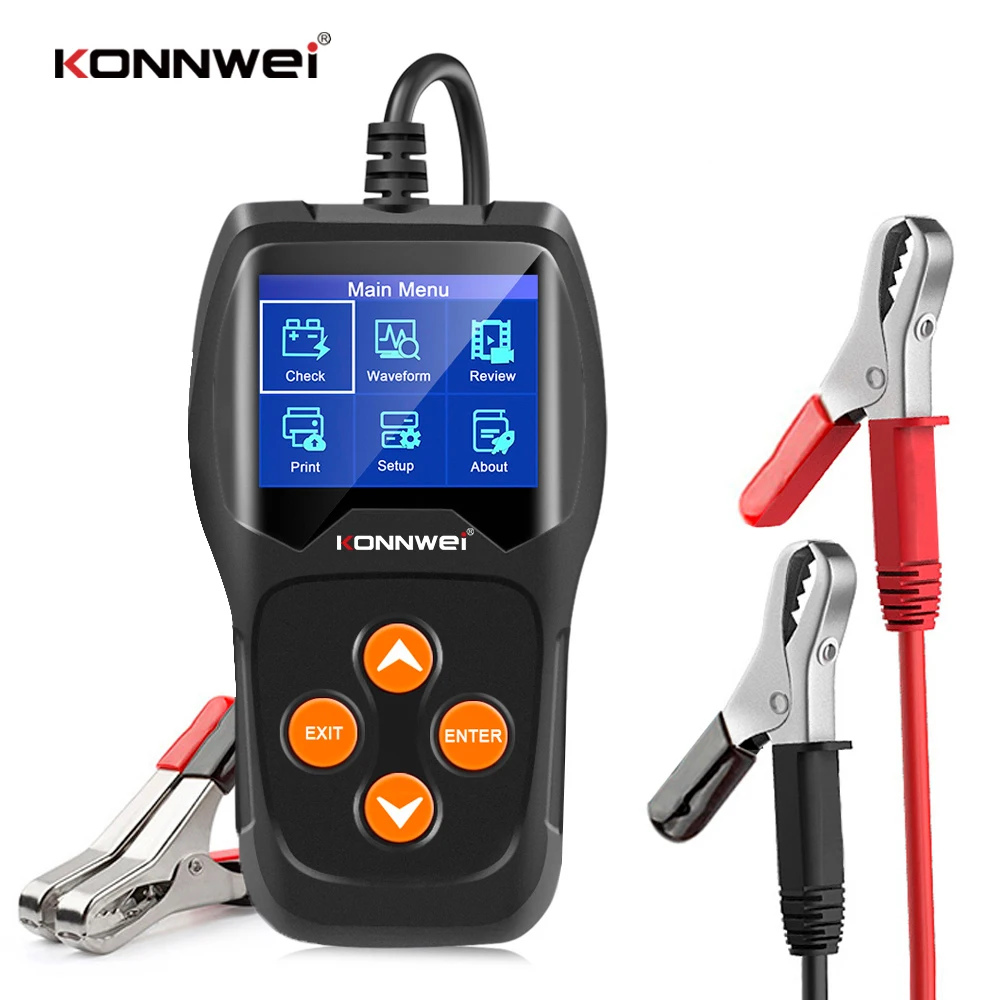 KONNWEI KW600 Car Battery Tester 12 Volts Battery Tools 12V 100 to 2000CCA for the Car Quick Cranking Charging Diagnostic Tool
KONNWEI KW600 Car Battery Tester 12 Volts Battery Tools 12V 100 to 2000CCA for the Car Quick Cranking Charging Diagnostic Tool