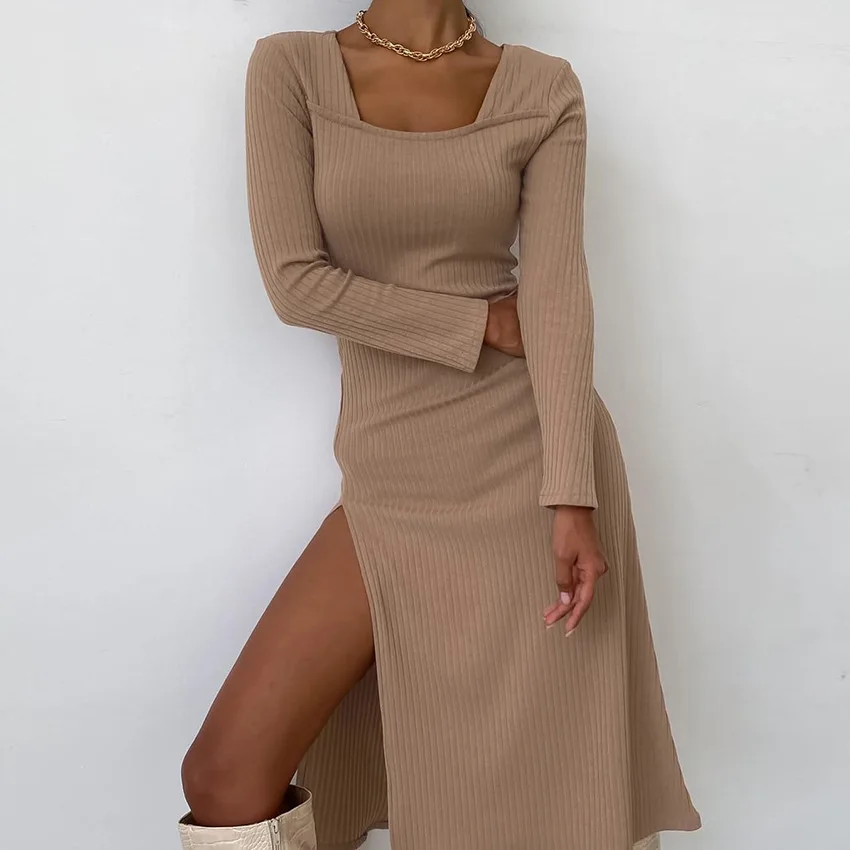 2021 new retro elegant knitted slim pencil skirt female OL autumn/winter bottoming one-piece dress loose split sexy long dress
2021 new retro elegant knitted slim pencil skirt female OL autumn/winter bottoming one-piece dress loose split sexy long dress