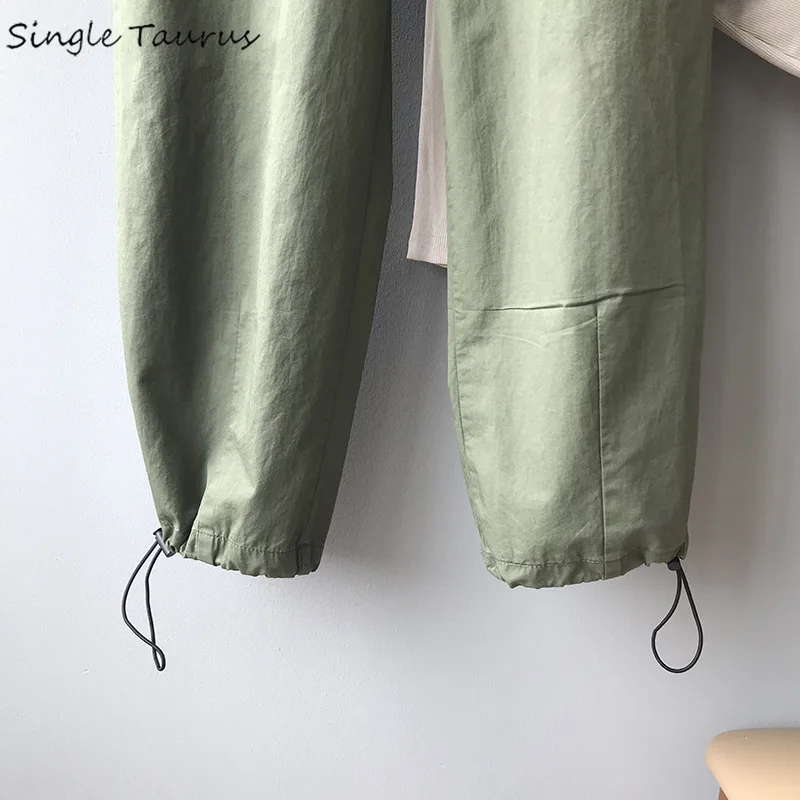 High Waist Cargo Pant Women Fashion Army Green Black Harem Pants Mujer with Sashes Causal Ankle Length Pantalones Mujer Boot Cut
High Waist Cargo Pant Women Fashion Army Green Black Harem Pants Mujer with Sashes Causal Ankle Length Pantalones Mujer Boot Cut