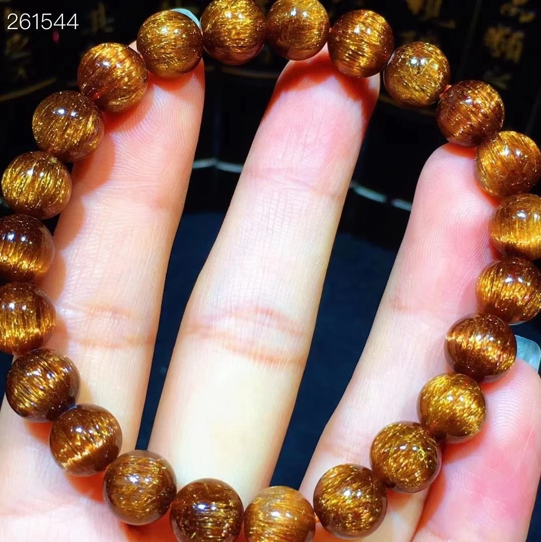 8.5mm Natural Copper Rutilated Quartz Bracelet Clear Round Beads Women Men Cat Eye Wealthy AAAAA
8.5mm Natural Copper Rutilated Quartz Bracelet Clear Round Beads Women Men Cat Eye Wealthy AAAAA