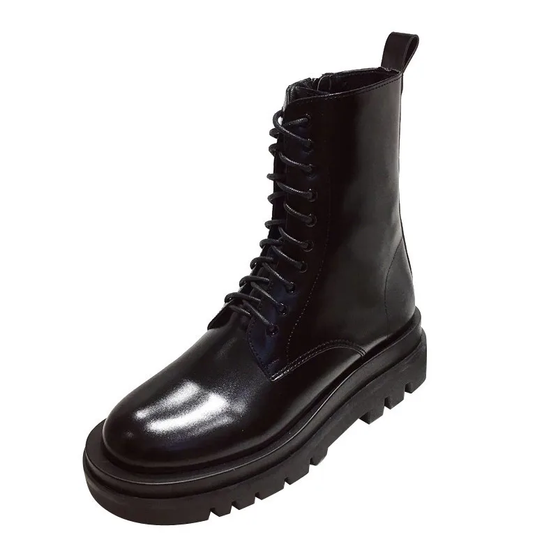 Women Boots 2020 Ankle Platform Booties Casual Female Autumn Shoes for Winter Waterproof Genuine Leather Heels High Quality
Women Boots 2020 Ankle Platform Booties Casual Female Autumn Shoes for Winter Waterproof Genuine Leather Heels High Quality