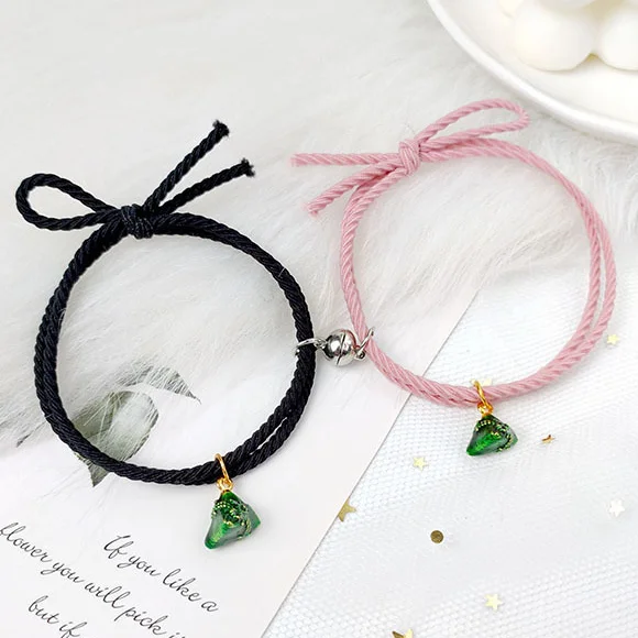 Fashion Green Gemstone Lucky Couple Magnet Attracting Bracelet Rubber Band Charm Bracelets For Women
Fashion Green Gemstone Lucky Couple Magnet Attracting Bracelet Rubber Band Charm Bracelets For Women