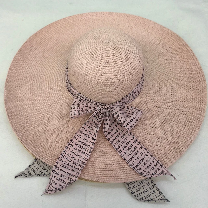 Casual New Handmade Women Straw Sun Hat Large Wide Brim Girl High Quality Natural Raffia Panama Beach Straw Sun Caps For Holiday
Casual New Handmade Women Straw Sun Hat Large Wide Brim Girl High Quality Natural Raffia Panama Beach Straw Sun Caps For Holiday