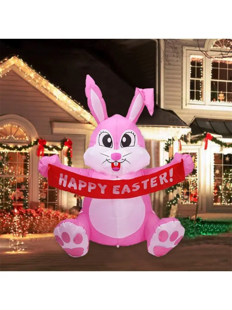 1.5m Inflatable Happy Easter Bunny Doll Toy LED Night Light Figure Yard Outdoor 
1.5m Inflatable Happy Easter Bunny Doll Toy LED Night Light Figure Yard Outdoor