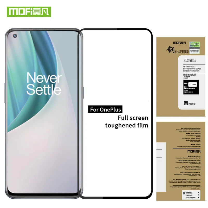 MOFI Full Cover Ultra-Thin For OnePlus Nord N100 N10 9 8T 7T Screen Protector Film Color Mobile Protective Tempered Glass
MOFI Full Cover Ultra-Thin For OnePlus Nord N100 N10 9 8T 7T Screen Protector Film Color Mobile Protective Tempered Glass
