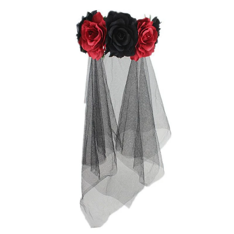 Halloween Hair Hoop Mesh Lace Flower Headband Theme Party Performance Headdress Carnival Cosplay Hair Accessories
Halloween Hair Hoop Mesh Lace Flower Headband Theme Party Performance Headdress Carnival Cosplay Hair Accessories