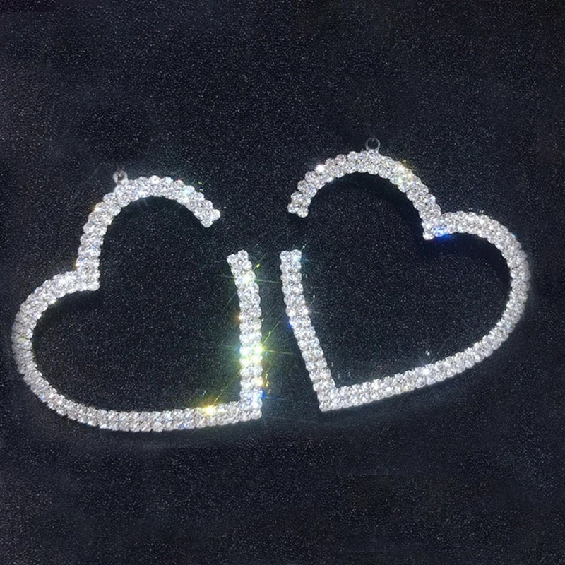 2019New 25Pair(50Pcs) Double Rows Rhinestones Heart button for DIY earring Pendants accessoriess FY84
2019New 25Pair(50Pcs) Double Rows Rhinestones Heart button for DIY earring Pendants accessoriess FY84