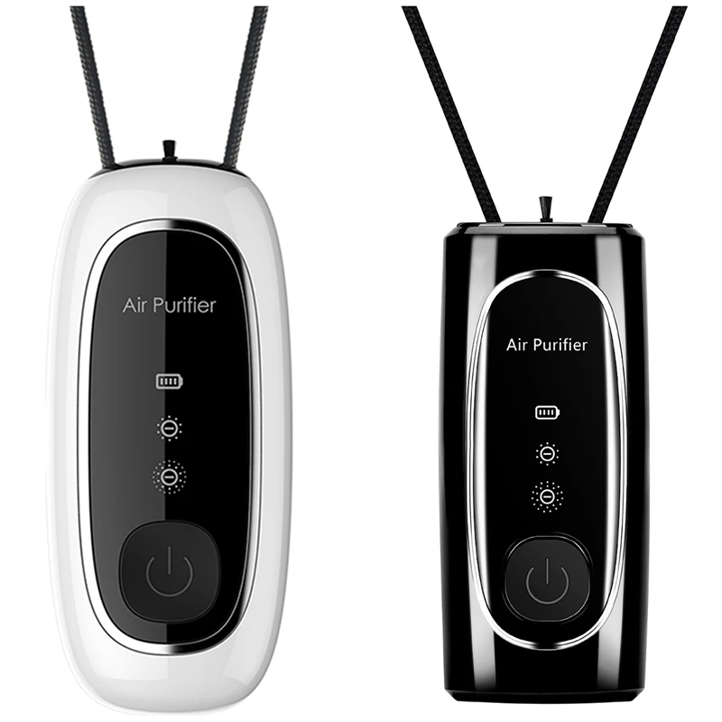 2X Hanging Neck Air Purifier Fashion Personal Wearable Purifier Mini Portable Negative Ion Generator White & Black 
2X Hanging Neck Air Purifier Fashion Personal Wearable Purifier Mini Portable Negative Ion Generator White & Black