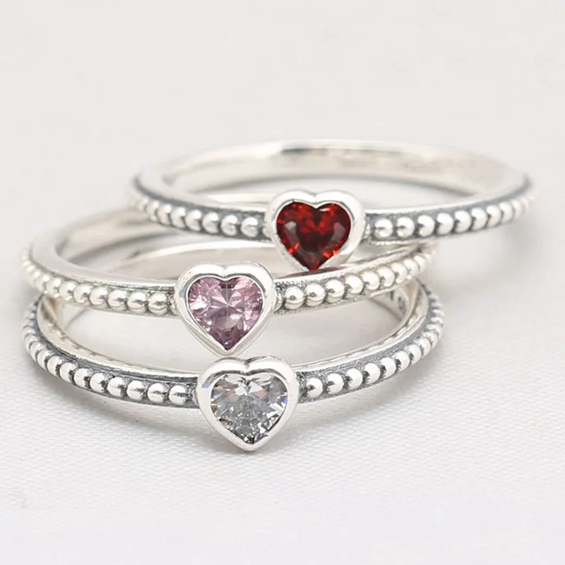 Original 925 Sterling Silver Pan Ring Silver Sparkle With Crystal Heart Ring For Women Wedding Party Gift Fashion Jewelry
Original 925 Sterling Silver Pan Ring Silver Sparkle With Crystal Heart Ring For Women Wedding Party Gift Fashion Jewelry