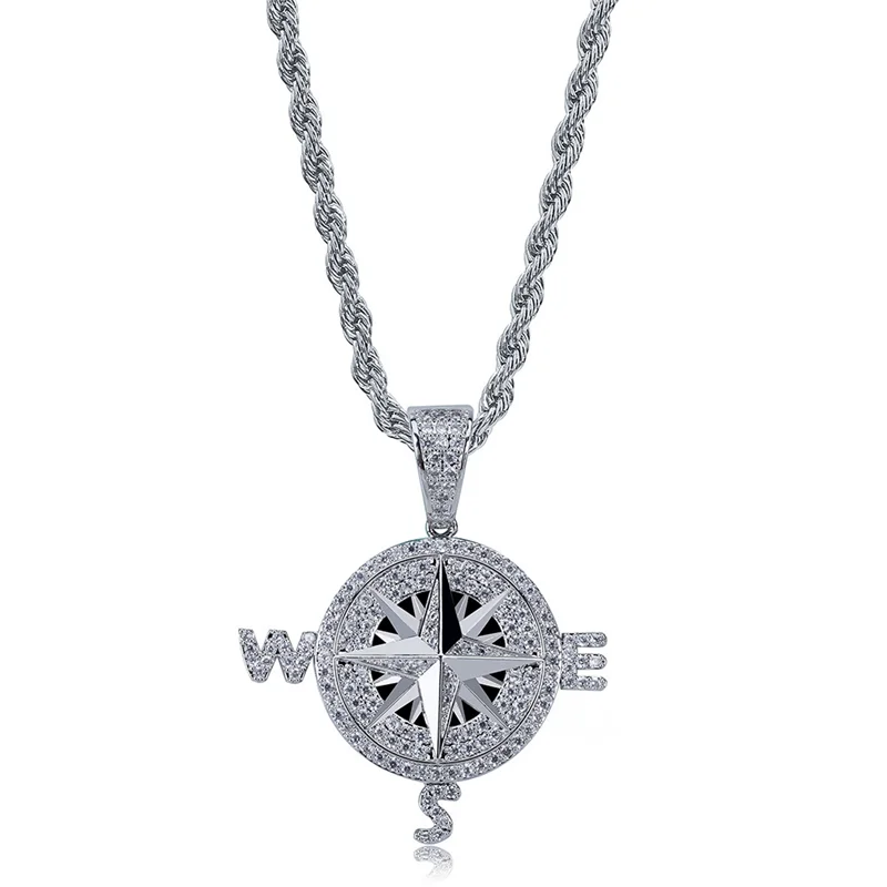 Fashion popular hip-hop style compass compass shape personality pendant full of zircon tide brand mens necklace accessories
Fashion popular hip-hop style compass compass shape personality pendant full of zircon tide brand mens necklace accessories