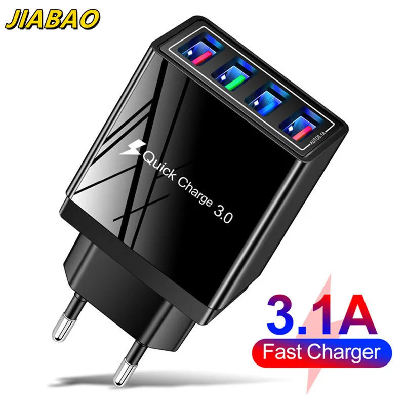 3A USB Charger Quick Charger 3.0 For iphone Samsung Tablet EU US Plug Wall Mobile Phone Charger Adapter Fast Charging
3A USB Charger Quick Charger 3.0 For iphone Samsung Tablet EU US Plug Wall Mobile Phone Charger Adapter Fast Charging