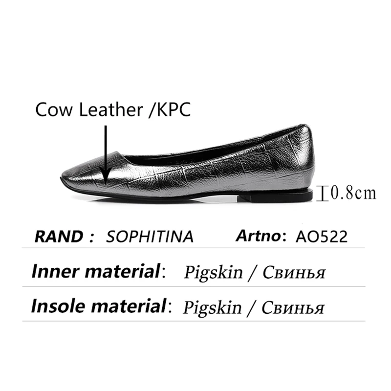SOPHITINA Concise Casual Women's Flats Embossed Leather Square Toe Design Shoes Comfortable Daily All-match Female Shoes AO522
SOPHITINA Concise Casual Women's Flats Embossed Leather Square Toe Design Shoes Comfortable Daily All-match Female Shoes AO522