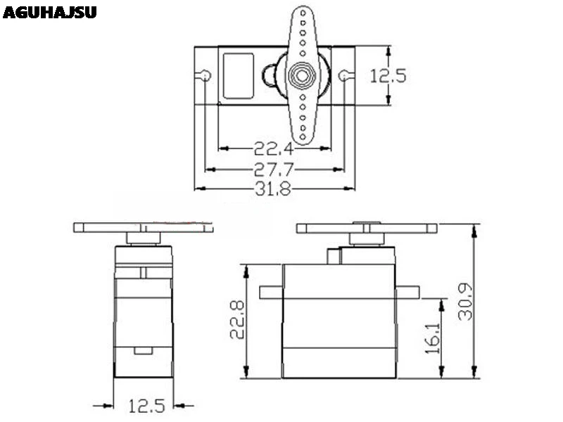 Официальная Смарт Электроника Rc Mini Micro 9g 1 6 кг сервопривод SG90 Для RC 250 450 Вертолет