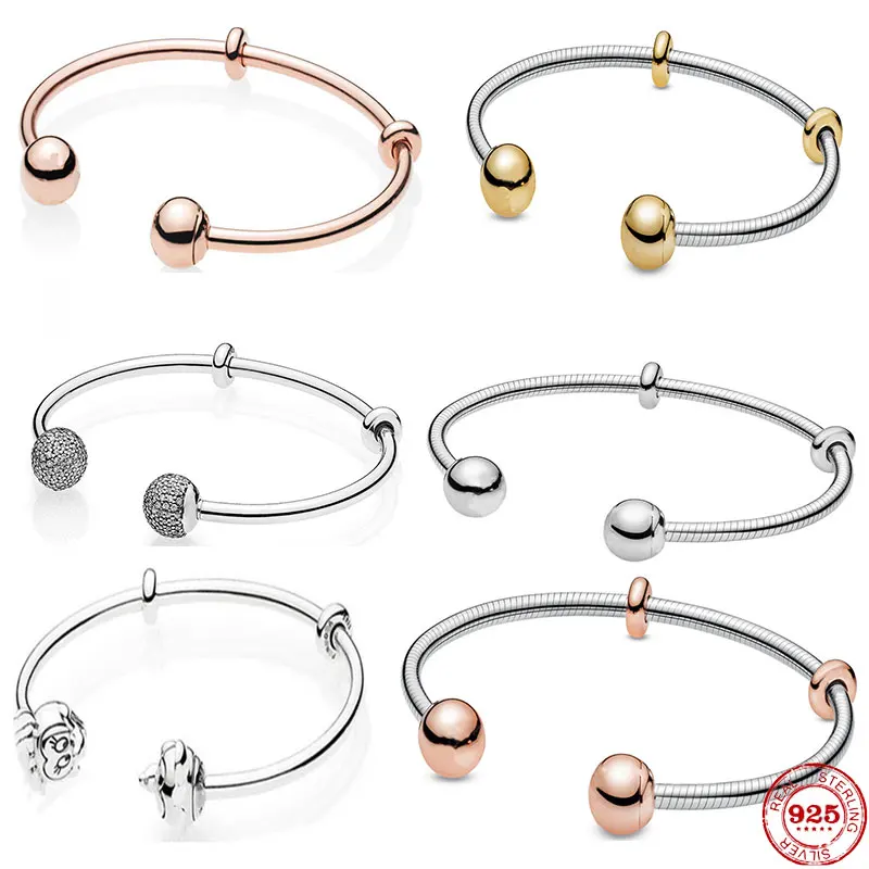 Charms 925 Sterling Solid Bracelet Sterling Silver Heart classic Open Bracelet For Women Fit Original Charm Beads Jewelry Gift
Charms 925 Sterling Solid Bracelet Sterling Silver Heart classic Open Bracelet For Women Fit Original Charm Beads Jewelry Gift