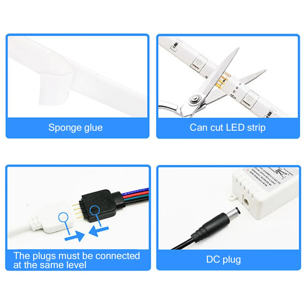 10M 5050RGB Waterproof LED Strip Light Kit 30D 12V 5A Flexible Ribbon LED Remote Control For Living Room / Bed Room / Kitchen
10M 5050RGB Waterproof LED Strip Light Kit 30D 12V 5A Flexible Ribbon LED Remote Control For Living Room / Bed Room / Kitchen