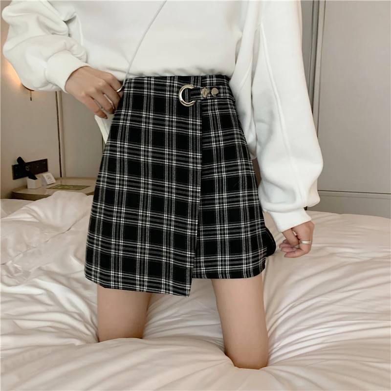 Korean Clothes Plaid Casual Women Mini Skirt Female 2020 Summer Empire A-Line Skirts Ladies Above Knee Kawaii Sweet Cute Skirt
Korean Clothes Plaid Casual Women Mini Skirt Female 2020 Summer Empire A-Line Skirts Ladies Above Knee Kawaii Sweet Cute Skirt