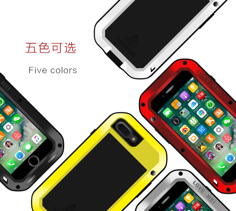 Waterproof Shockproof Metal Case For Apple iPhone 7 Plus Luxury Aluminum Armor DustProof Swimming Diving Silicone Back Cover
Waterproof Shockproof Metal Case For Apple iPhone 7 Plus Luxury Aluminum Armor DustProof Swimming Diving Silicone Back Cover