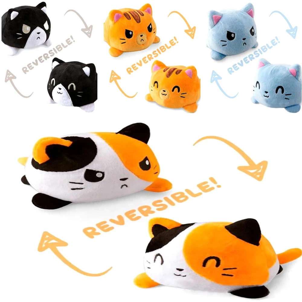 Reversible Cat Dog Gato Kids Soft Gift Plushie Plush Animals Double-Sided Flip Doll Toy Peluches For Pulpos Girl
Reversible Cat Dog Gato Kids Soft Gift Plushie Plush Animals Double-Sided Flip Doll Toy Peluches For Pulpos Girl