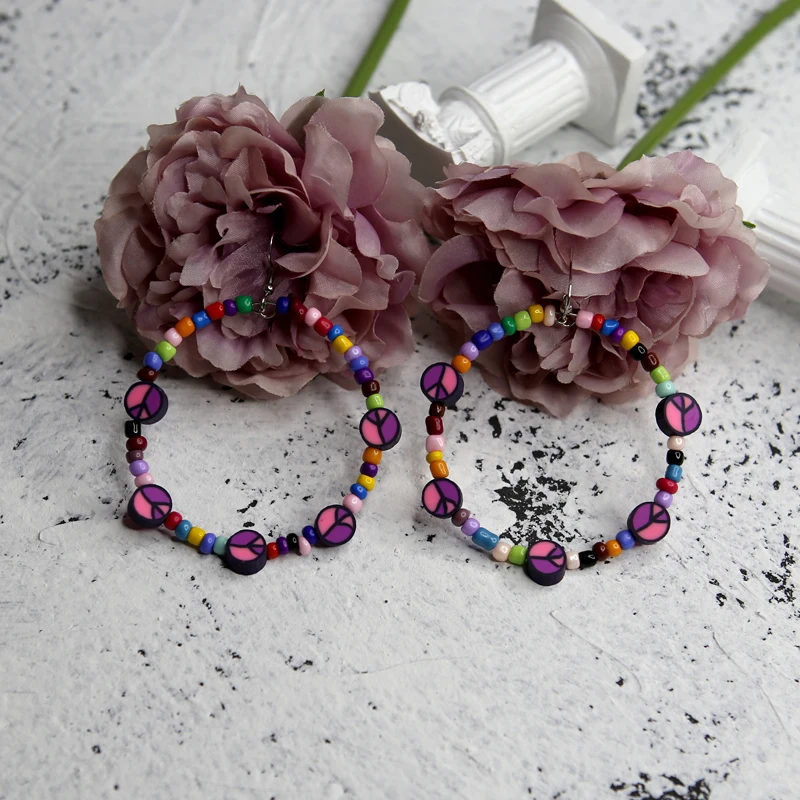 RYYRKK Peace Colored Bead Earring Hot Sale Handmade Polymer Clay Stainless Steel Jewelry Earrings Woman Jewellery Bulk Wholesale
RYYRKK Peace Colored Bead Earring Hot Sale Handmade Polymer Clay Stainless Steel Jewelry Earrings Woman Jewellery Bulk Wholesale