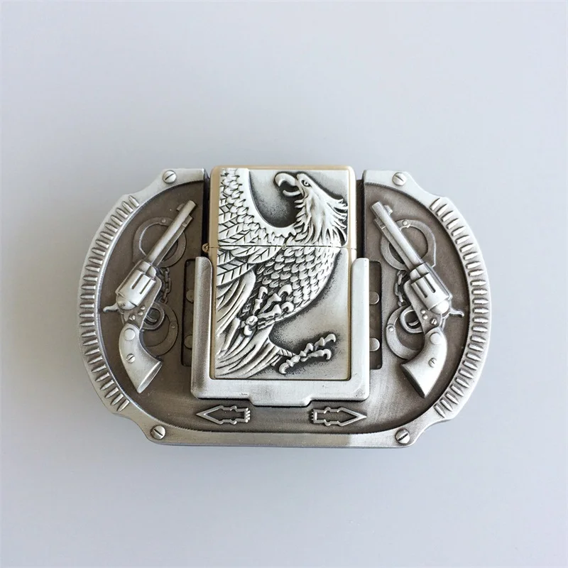 Retail Distribute Vintage Antique Silver Eagle Guns Lighter Belt Buckle BUCKLE-LT013AS Free Shipping
Retail Distribute Vintage Antique Silver Eagle Guns Lighter Belt Buckle BUCKLE-LT013AS Free Shipping