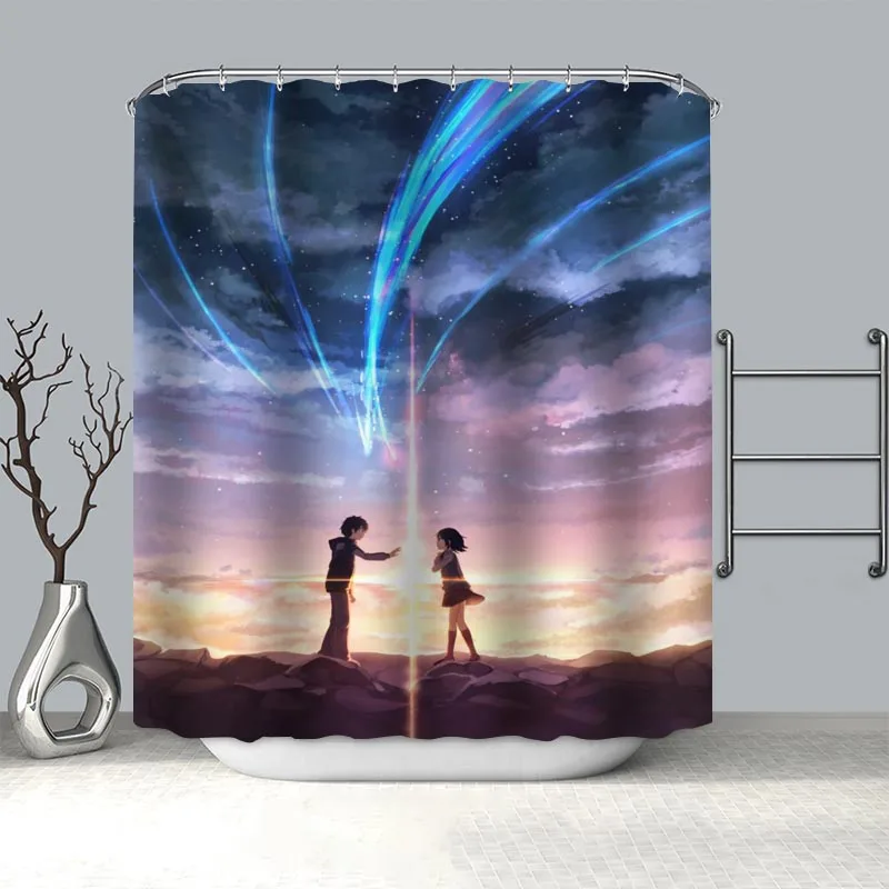 Nice Your Name Animation Shower Curtains For Bathroom Curtain Decor 180x180cm Waterproof Mildew Proof Fabric Shower Curtain 
Nice Your Name Animation Shower Curtains For Bathroom Curtain Decor 180x180cm Waterproof Mildew Proof Fabric Shower Curtain