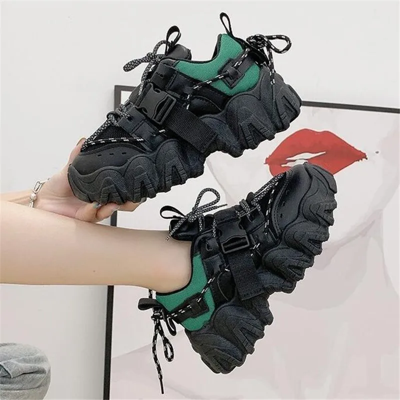 Spring Summer New Women's Chunky Black Sneakers Fashion Women Thick Sole 4.5cm Wedges Shoes Woman Platform Dad Footwear 35-40
Spring Summer New Women's Chunky Black Sneakers Fashion Women Thick Sole 4.5cm Wedges Shoes Woman Platform Dad Footwear 35-40