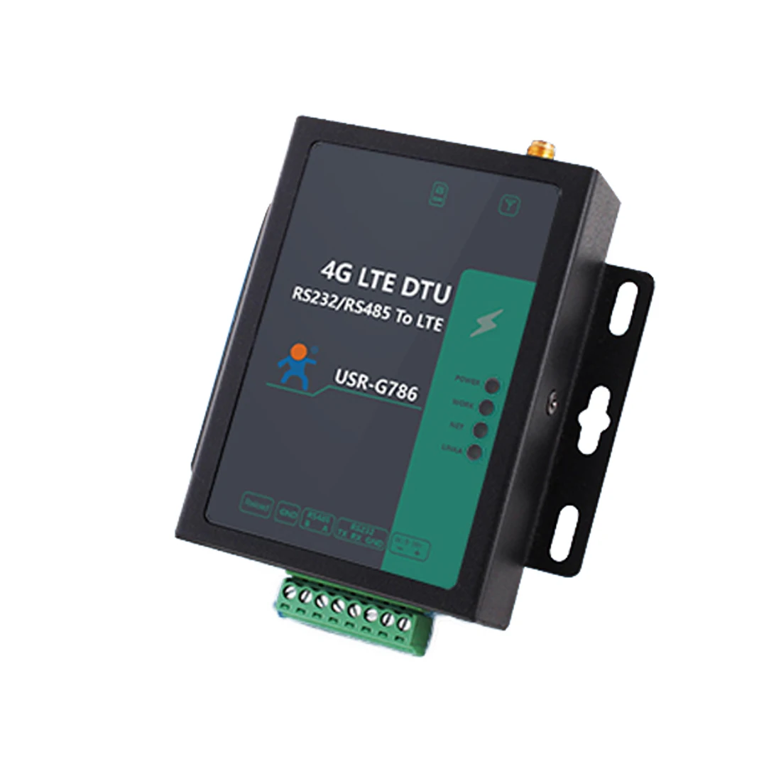 USR-G786 промышленный серийный сотовый LTE 4G модем RS232/RS485 интерфейсы электрическая изоляция защита с Modbus RTU к TCP 
USR-G786 промышленный серийный сотовый LTE 4G модем RS232/RS485 интерфейсы электрическая изоляция защита с Modbus RTU к TCP