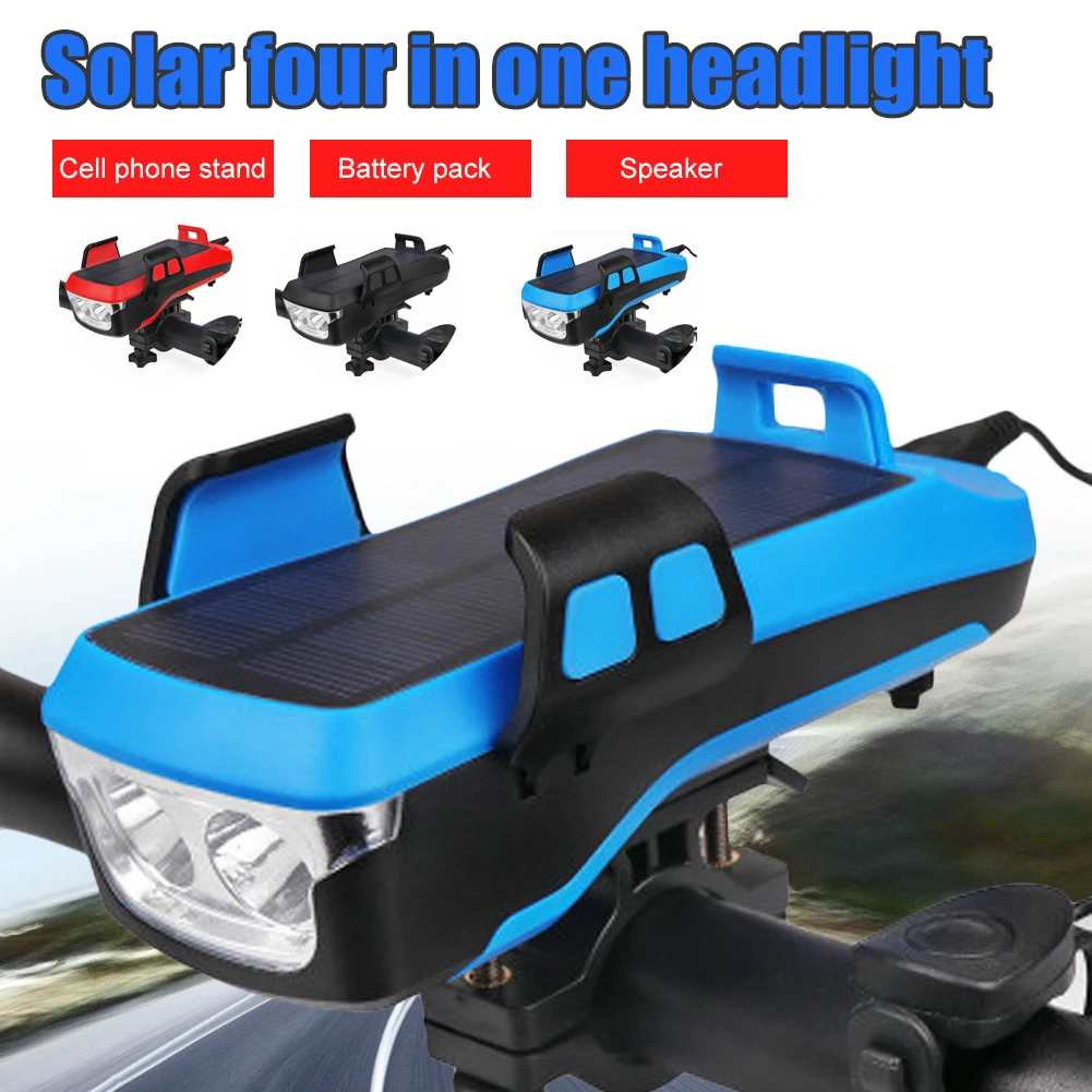 4-in-1 Multipurpose Bike Headlight Solar-Powdered Bike Phone Holder Power Bank Headlight with 130dB Horn Drop shipping
4-in-1 Multipurpose Bike Headlight Solar-Powdered Bike Phone Holder Power Bank Headlight with 130dB Horn Drop shipping