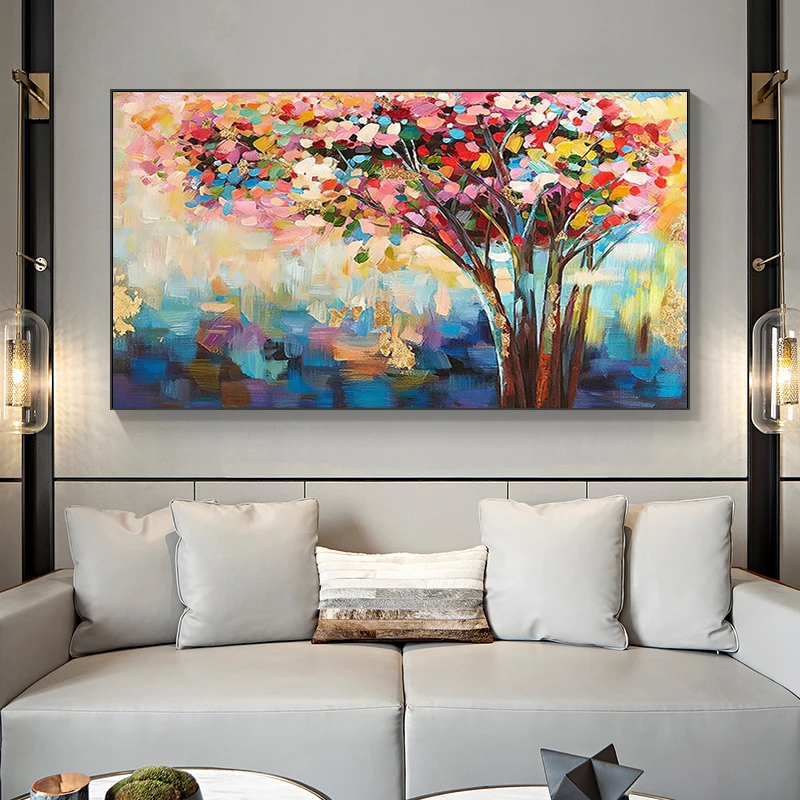 Modern Oil Paintings of Tree Flowers for Natural Landscape Posters and Photo Walls for Living Room Cuadros Home Deco Photos
Modern Oil Paintings of Tree Flowers for Natural Landscape Posters and Photo Walls for Living Room Cuadros Home Deco Photos