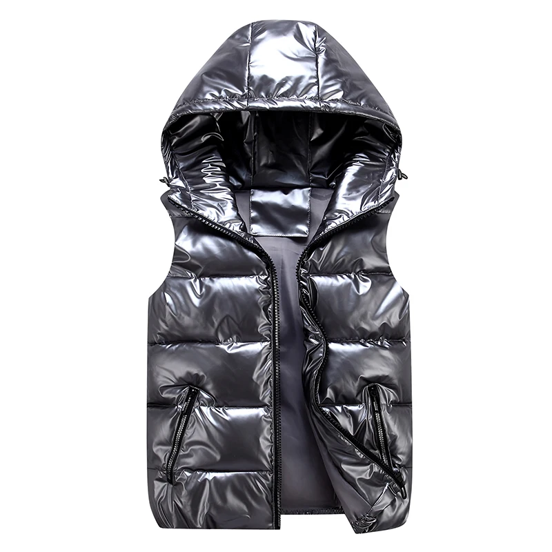 Ladies Winter Hooded New Winter Bright Color Short Vest Cotton Black Padded Jacket New Sleeveless Soild Color Women Winter Vest
Ladies Winter Hooded New Winter Bright Color Short Vest Cotton Black Padded Jacket New Sleeveless Soild Color Women Winter Vest