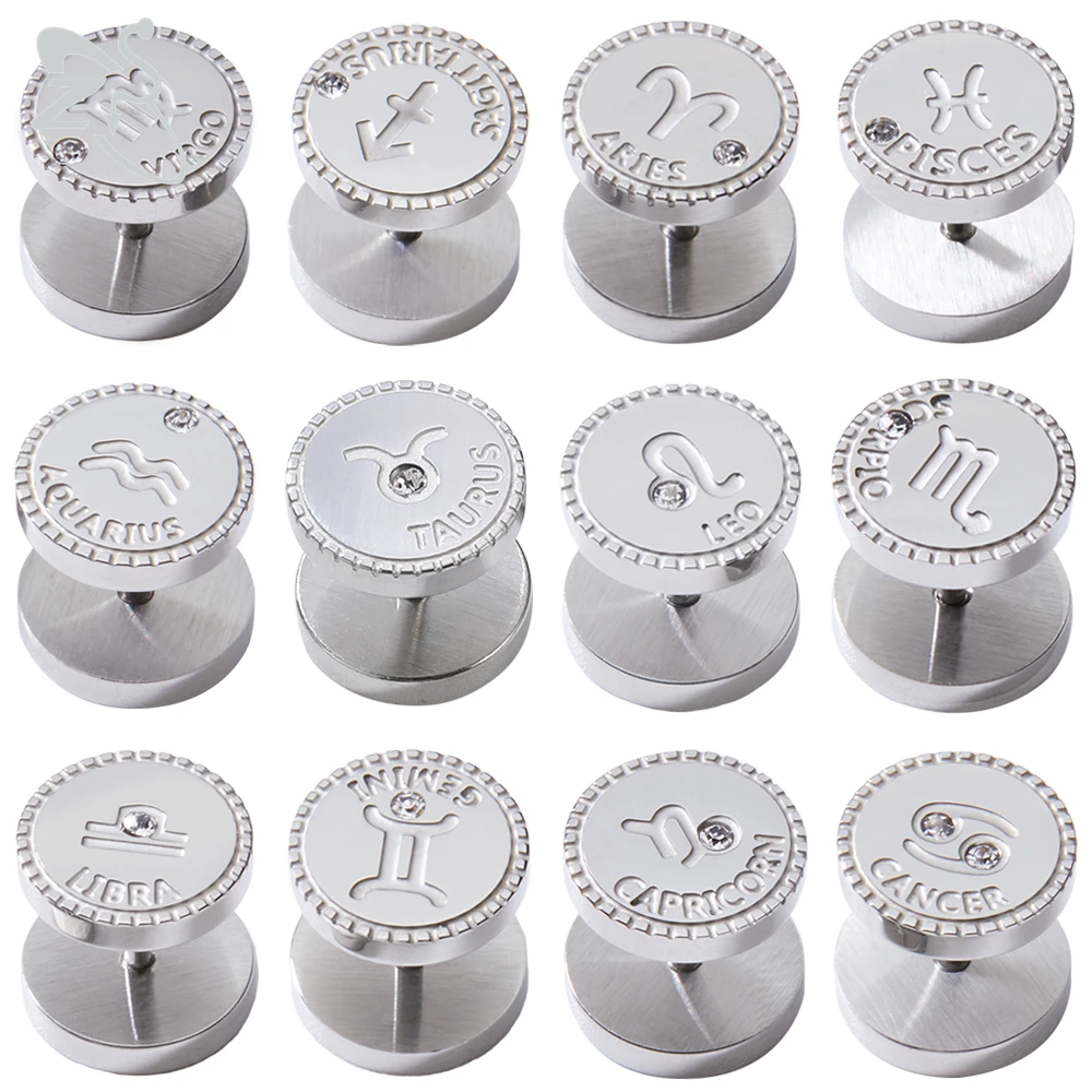 Серьги-гвоздики с рисунком ZS Twelve, из нержавеющей стали 316L, с изображением Зодиака, с чешскими кристаллами
Серьги-гвоздики с рисунком ZS Twelve, из нержавеющей стали 316L, с изображением Зодиака, с чешскими кристаллами