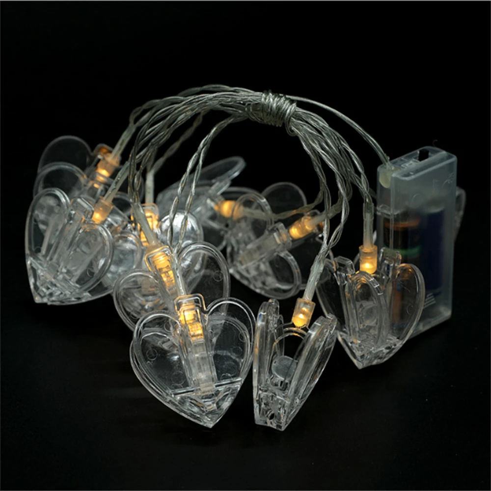 Photo Clip lamp LEDs Battery Garland Holiday lighting String Fairy Decor Light Xmas Bedroom DIY Heart Clothespin Christmas Lamp
Photo Clip lamp LEDs Battery Garland Holiday lighting String Fairy Decor Light Xmas Bedroom DIY Heart Clothespin Christmas Lamp