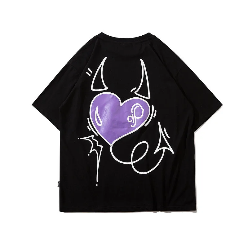 2021 Summer Mens Streetwear Tshirt Skateboard Hip Hop Cartoon Short Sleeve T-shirt Men's Loose Print Youth Half Sleeve T-shirt
2021 Summer Mens Streetwear Tshirt Skateboard Hip Hop Cartoon Short Sleeve T-shirt Men's Loose Print Youth Half Sleeve T-shirt