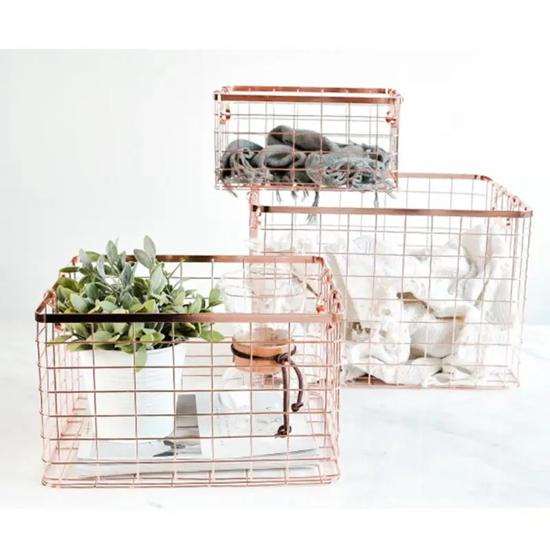 Rectangular Metal Storage Basket Home Office Sundries Storage Basket Dresser Cosmetic Storage Basket Organizer Storage Basket
Rectangular Metal Storage Basket Home Office Sundries Storage Basket Dresser Cosmetic Storage Basket Organizer Storage Basket