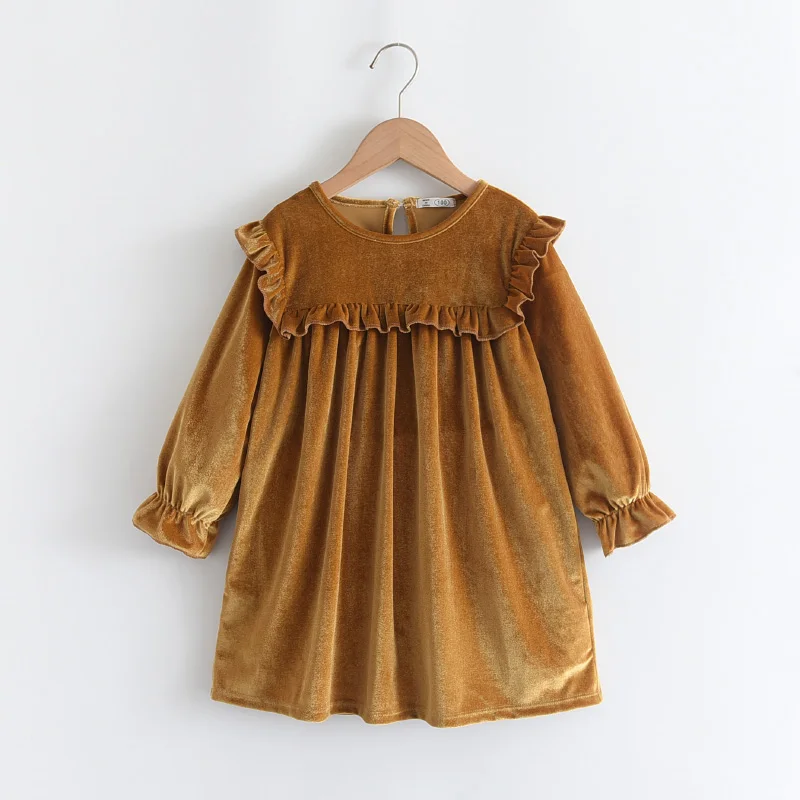 2021 Autumn Spring Baby Girls Dress Solid Color Long Sleeve Toddler Velour Dresses Kids Velvet Princess Ruffles Dresses for 3-7Y
2021 Autumn Spring Baby Girls Dress Solid Color Long Sleeve Toddler Velour Dresses Kids Velvet Princess Ruffles Dresses for 3-7Y