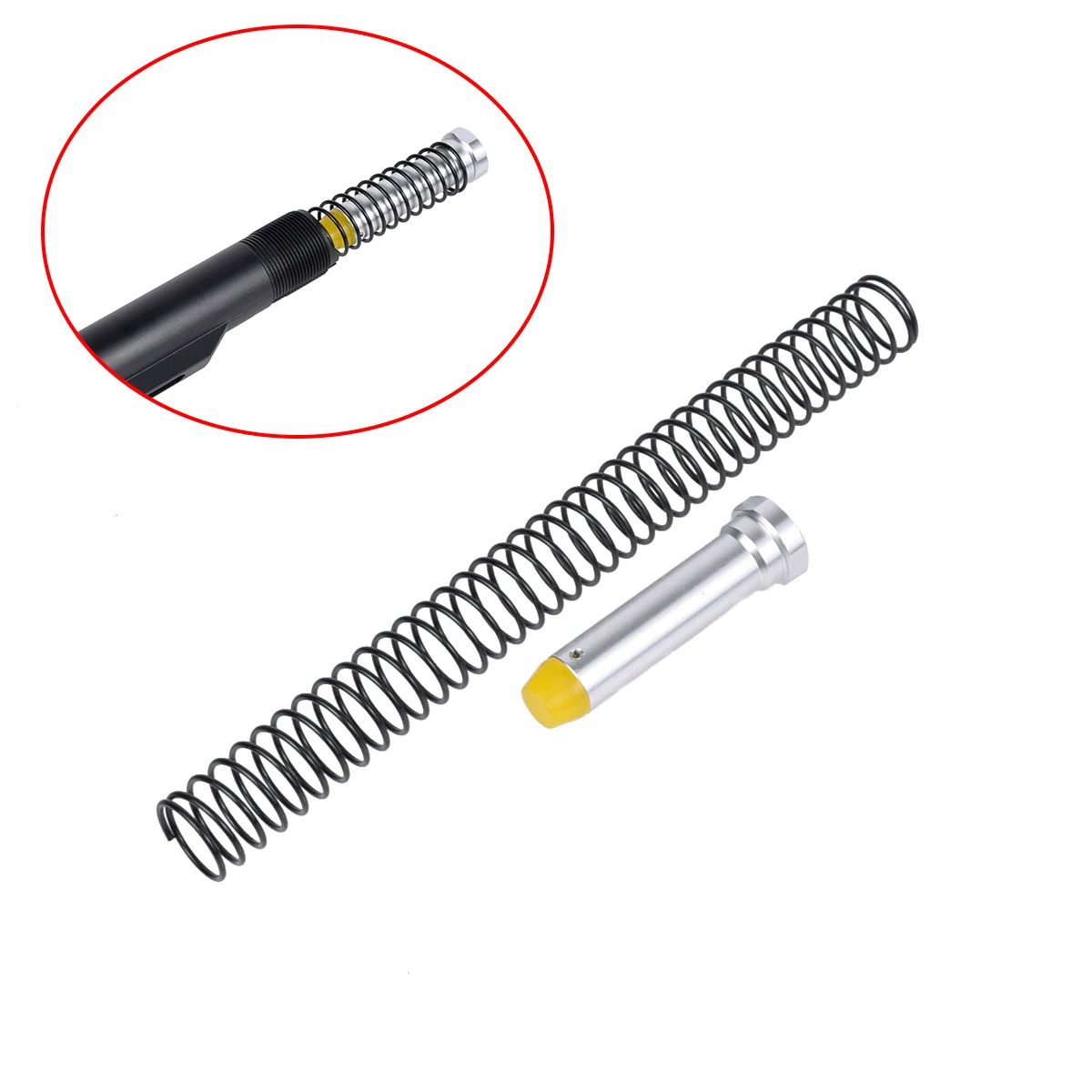 Tactics AR15 M16 M14A1 Carbine Buffer Spring Buffer Core Assembly For 5.56 .223 Rifle Hunting Accessories
Tactics AR15 M16 M14A1 Carbine Buffer Spring Buffer Core Assembly For 5.56 .223 Rifle Hunting Accessories