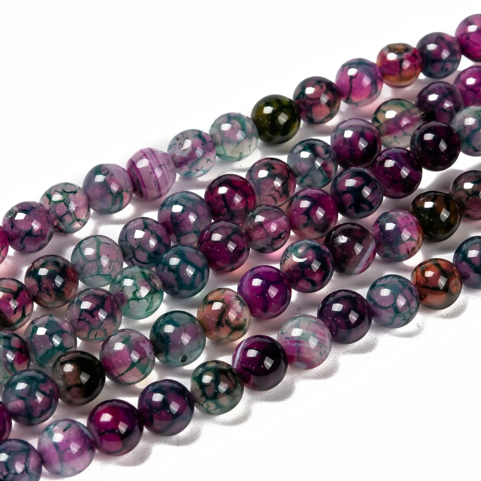 14.96 inches 8mm Natural Dragon Veins Agate Beads Spacer Round Stone Bead For Jewelry Making DIY Bracelets Accessories
14.96 inches 8mm Natural Dragon Veins Agate Beads Spacer Round Stone Bead For Jewelry Making DIY Bracelets Accessories