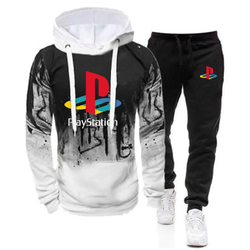 NEW Spring Autumn Hip hop Men PlayStation Hoodies Sweatpants Male Comfortable Cotton Trousers Sport Suit Fashion Set clothes
NEW Spring Autumn Hip hop Men PlayStation Hoodies Sweatpants Male Comfortable Cotton Trousers Sport Suit Fashion Set clothes