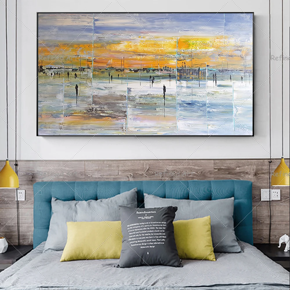 Vintage Hand Painted Oil Painting Canvas Wall Art Decoration Abstract Landscape for Room Home Aesthetic Decor Interior Paintings
Vintage Hand Painted Oil Painting Canvas Wall Art Decoration Abstract Landscape for Room Home Aesthetic Decor Interior Paintings
