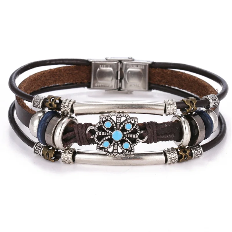 IFMIA Vintage Flower Bracelets & Bangle Boho Multiple Layers Leather Bracelet 2019 For Women Man Wrap Female Punk Jewelry Gifts
IFMIA Vintage Flower Bracelets & Bangle Boho Multiple Layers Leather Bracelet 2019 For Women Man Wrap Female Punk Jewelry Gifts