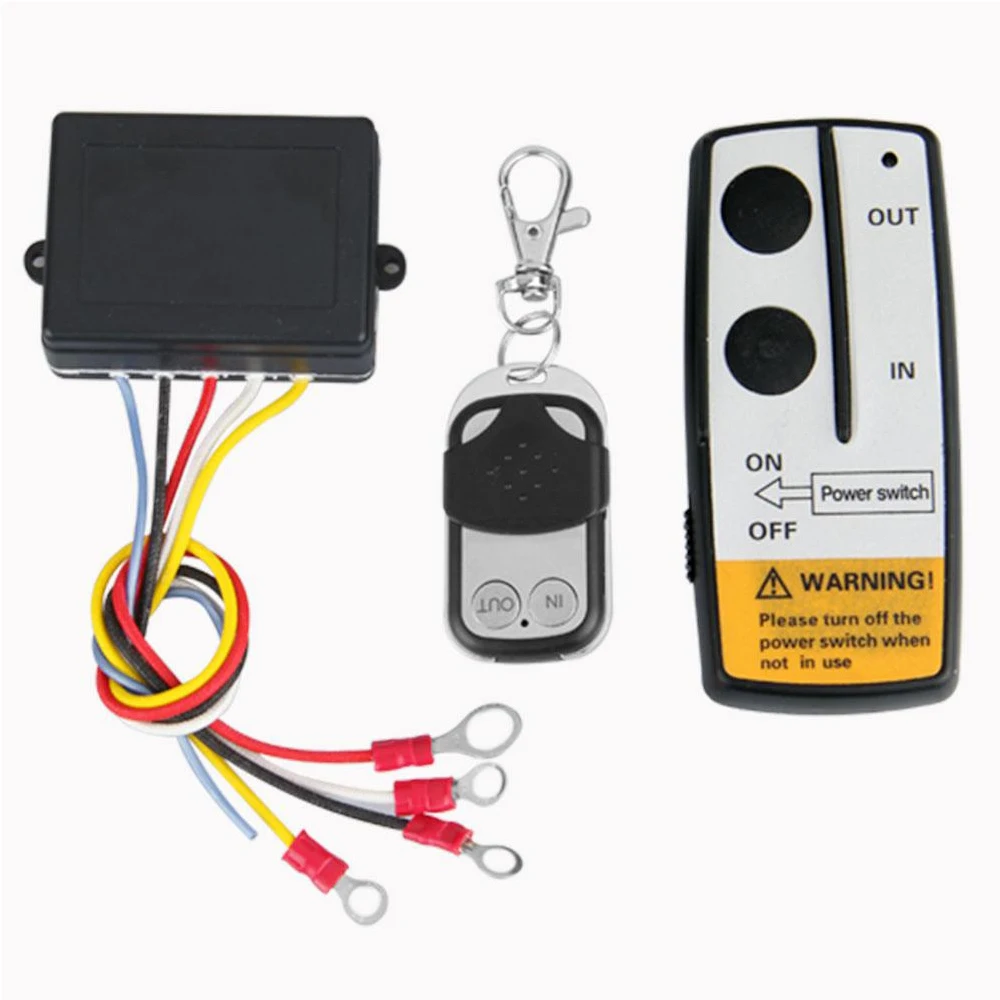 Universal Wireless Winch Remote Control Kit 12V 50ft 2 Remotes With Indicator light Car Detector For Truck Jeep ATV SUV
Universal Wireless Winch Remote Control Kit 12V 50ft 2 Remotes With Indicator light Car Detector For Truck Jeep ATV SUV