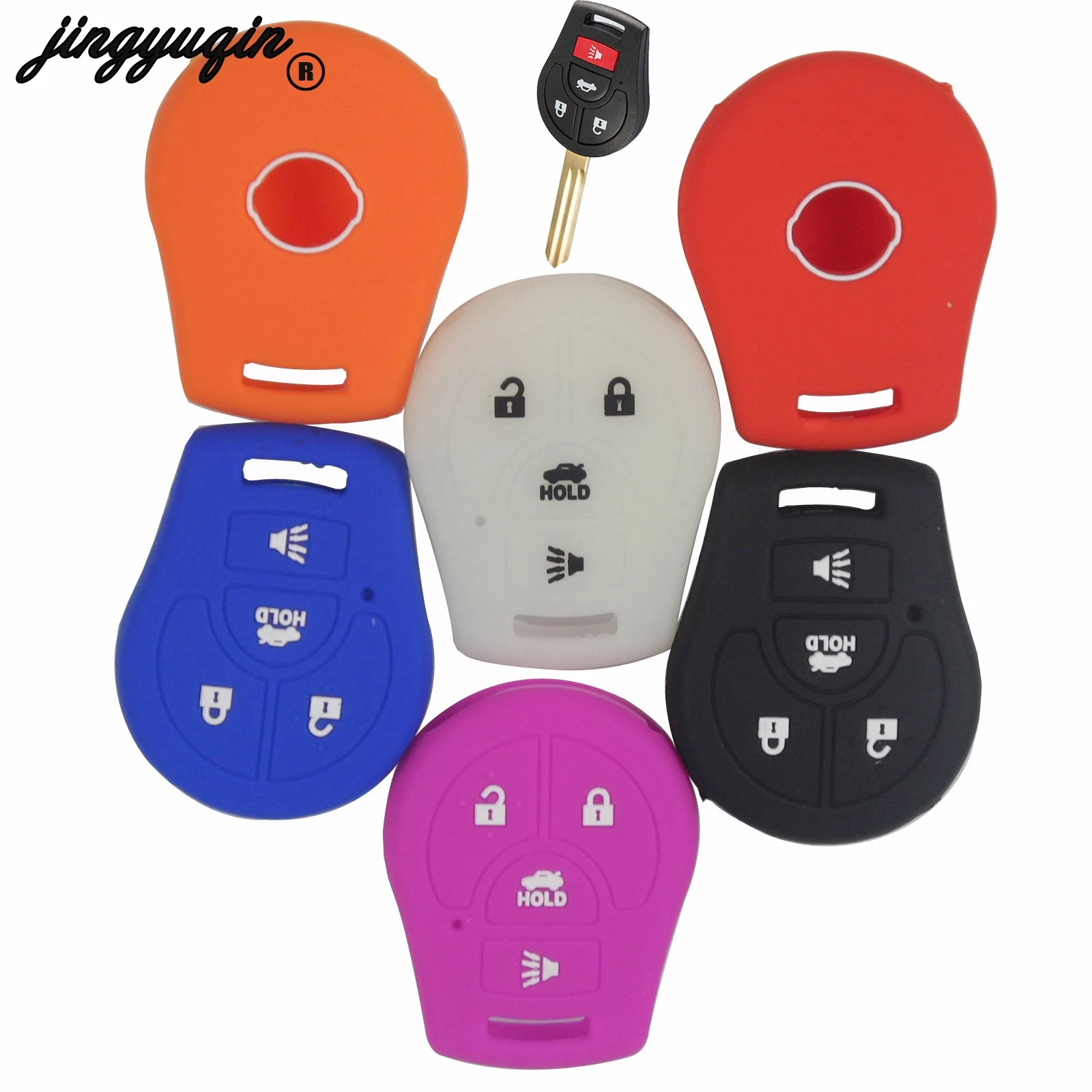 jingyuqin For Nissan Micra Qashqai Maxima Altima Sentra Versa Car Silicone 4 Button Remote Key Case Fob Cover Holder
jingyuqin For Nissan Micra Qashqai Maxima Altima Sentra Versa Car Silicone 4 Button Remote Key Case Fob Cover Holder
