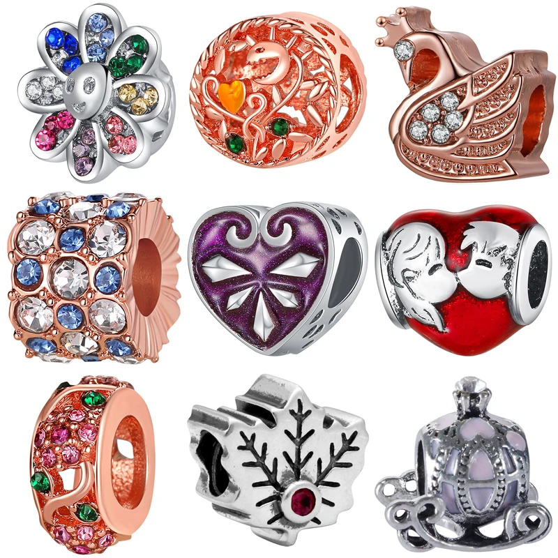 Fashion Crystal Sunflower Beads Fit Original Pandora Charms Bangles Alloy Swan Pentagram Beads for Women DIY Jewelry Accessories
Fashion Crystal Sunflower Beads Fit Original Pandora Charms Bangles Alloy Swan Pentagram Beads for Women DIY Jewelry Accessories