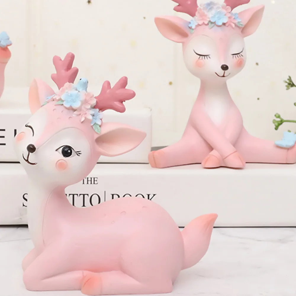 4pcs Vivid Resin Deer Ornament Lovely Desktop Adornment Unique Craft for Home
4pcs Vivid Resin Deer Ornament Lovely Desktop Adornment Unique Craft for Home