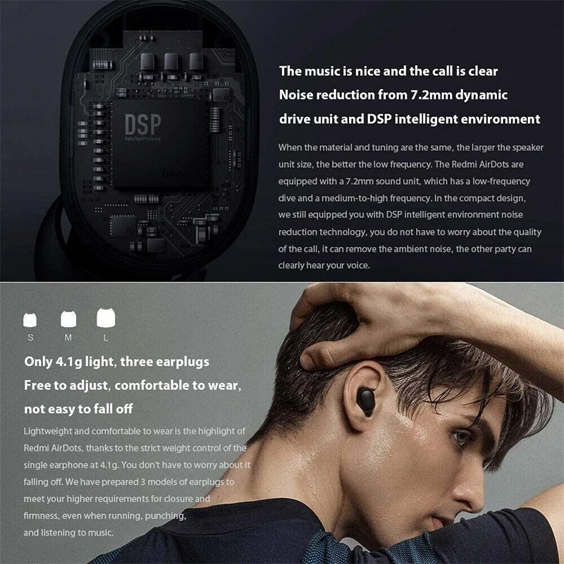 For Redmi AirDots 2 Wireless Headphones Bluetooth V5.0 True Wireless Stereo Wireless Earphones with Wirelss Charging Case
For Redmi AirDots 2 Wireless Headphones Bluetooth V5.0 True Wireless Stereo Wireless Earphones with Wirelss Charging Case