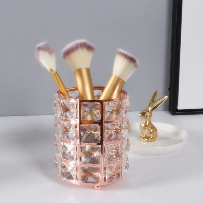 Rose Gold crystal Makeup Organizer Desktop Brush Eyebrow Pencil Storage Box Nordic Pearl Jewelry Pen Holder Decoration
Rose Gold crystal Makeup Organizer Desktop Brush Eyebrow Pencil Storage Box Nordic Pearl Jewelry Pen Holder Decoration