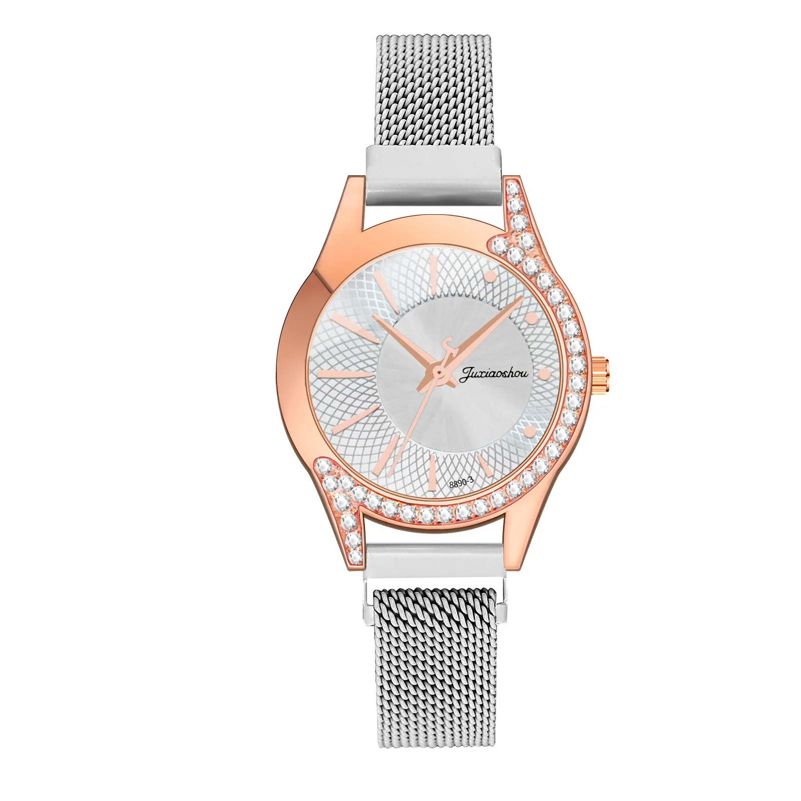 Juxiaoshou Women Fashion Watch Clock Stainless Steel Casual Dress Wrist Crystal Women's Wrist Watch 2021 Women's Wrist Watches
Juxiaoshou Women Fashion Watch Clock Stainless Steel Casual Dress Wrist Crystal Women's Wrist Watch 2021 Women's Wrist Watches