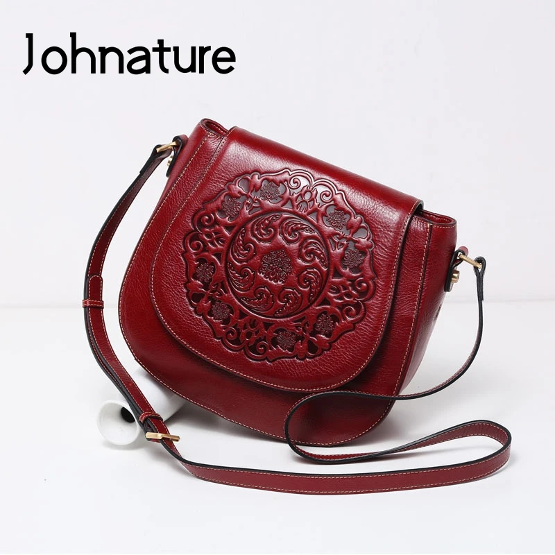 Женская сумка из коровьей кожи Johnature, универсальная вместительная сумка через плечо ручной работы с тиснением, в стиле ретро, для отдыха
Женская сумка из коровьей кожи Johnature, универсальная вместительная сумка через плечо ручной работы с тиснением, в стиле ретро, для отдыха