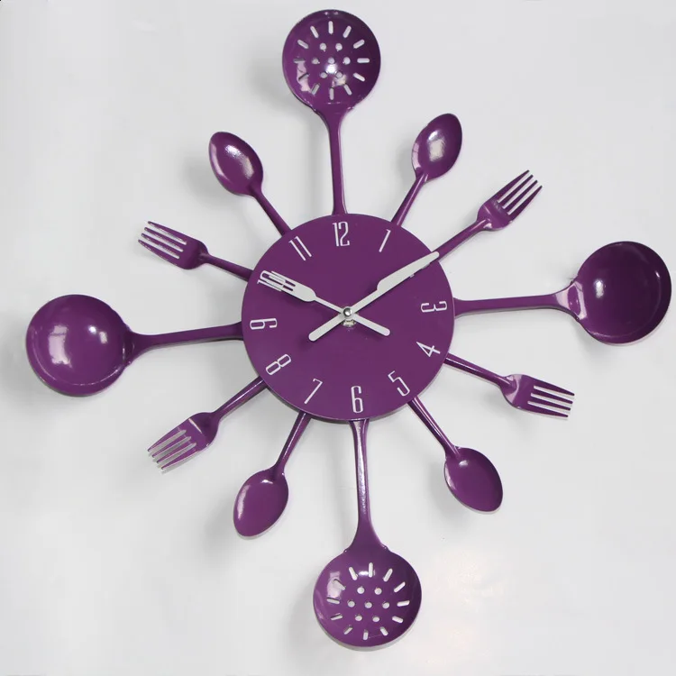 Kitchen wrought iron wall clock mute creative living room decoration wall watch clock wall clock
Kitchen wrought iron wall clock mute creative living room decoration wall watch clock wall clock