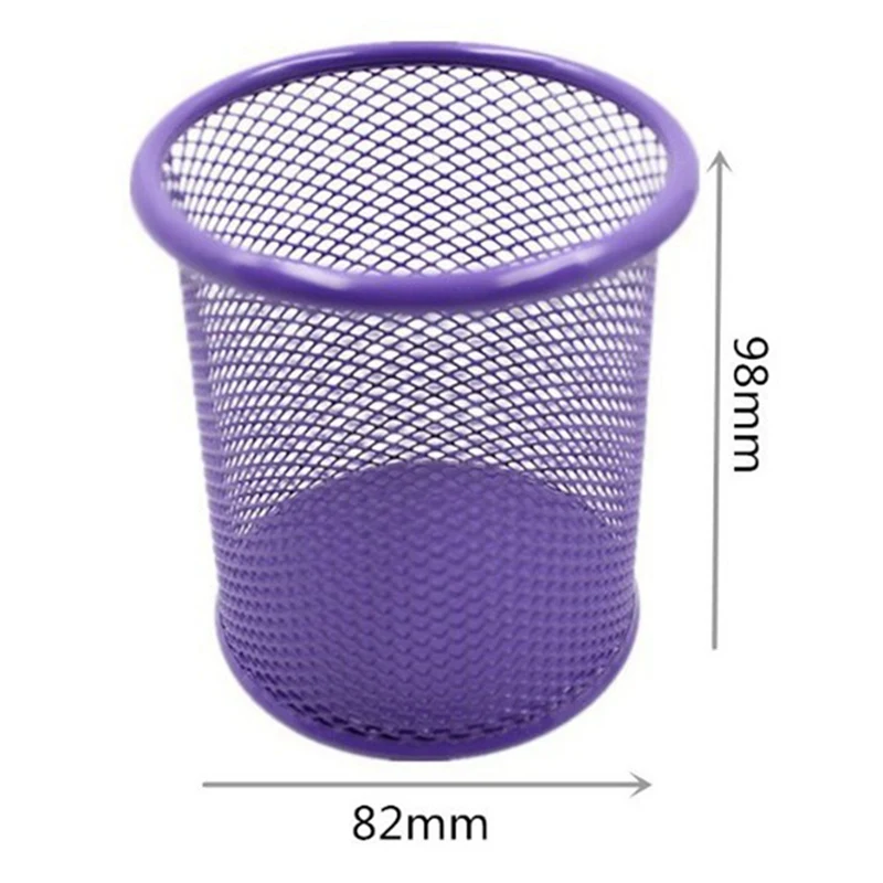 Creative Desktop Pen Holder Color Round Iron Mesh Pen Holder Office Storage Box Decoration Stationery Pen Barrel 
Creative Desktop Pen Holder Color Round Iron Mesh Pen Holder Office Storage Box Decoration Stationery Pen Barrel